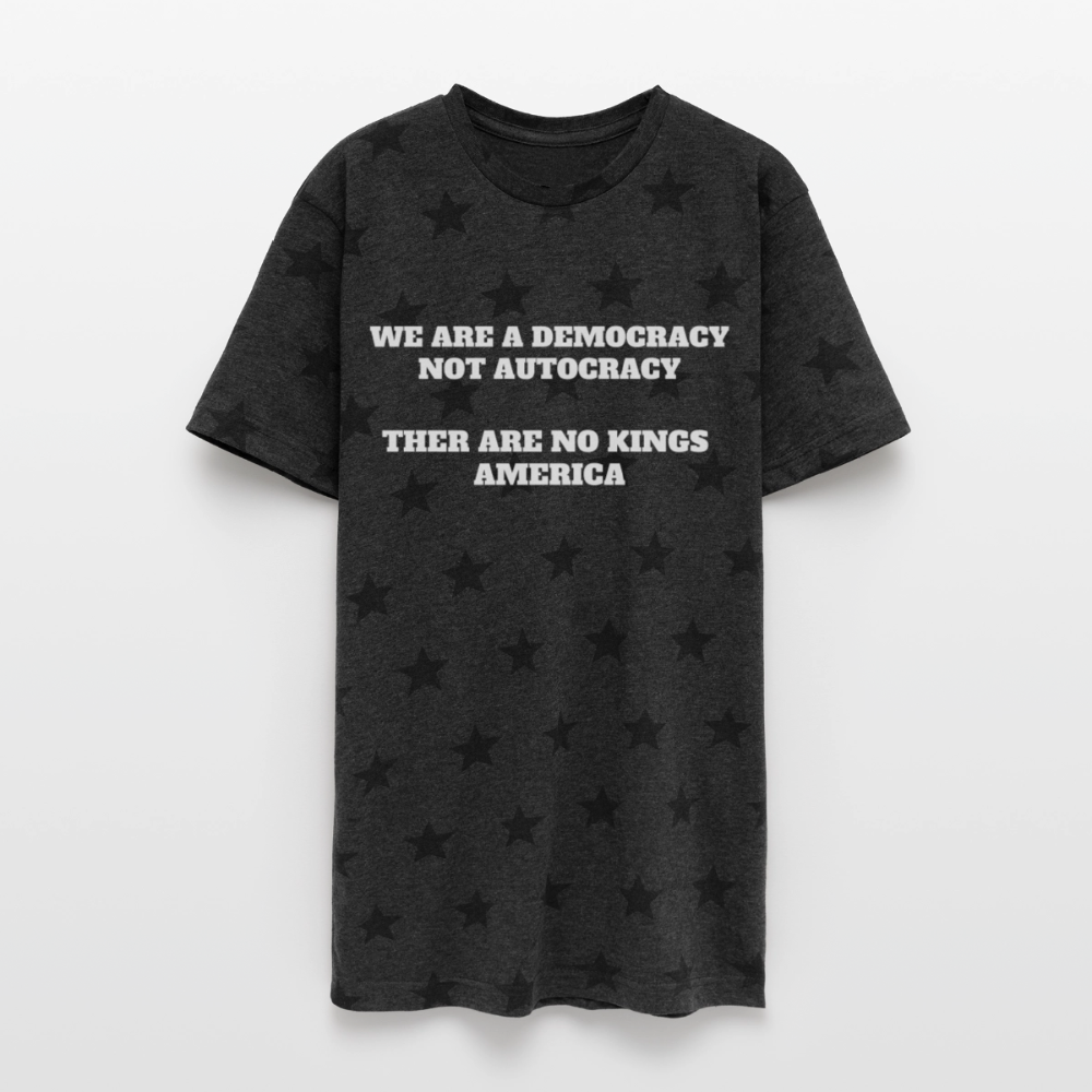 We are a Democracy - charcoal star 