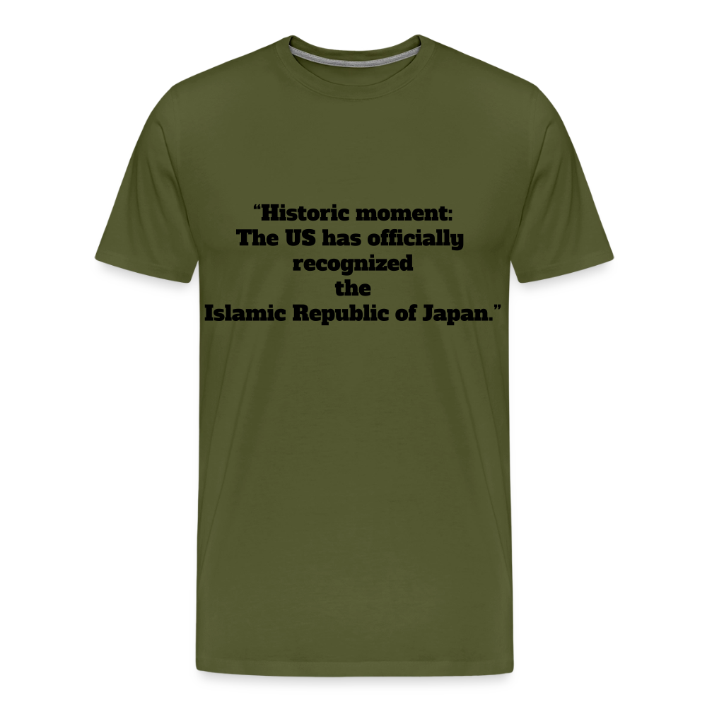 “Historic moment: - olive green
