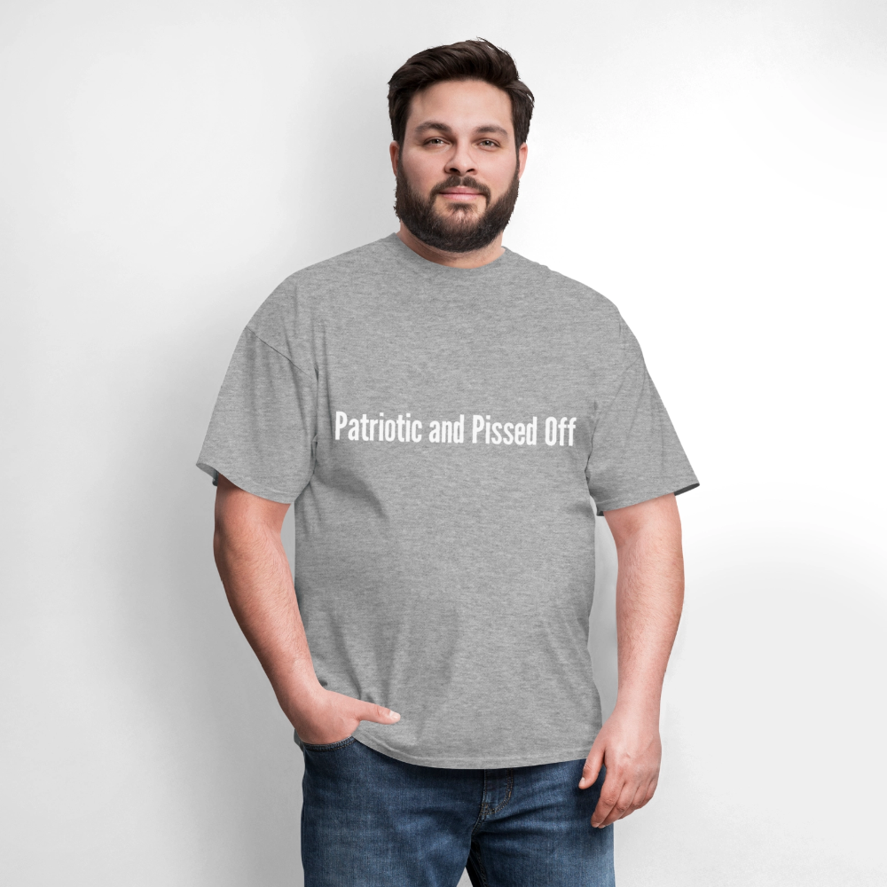 Patriotic and Pissed - heather gray
