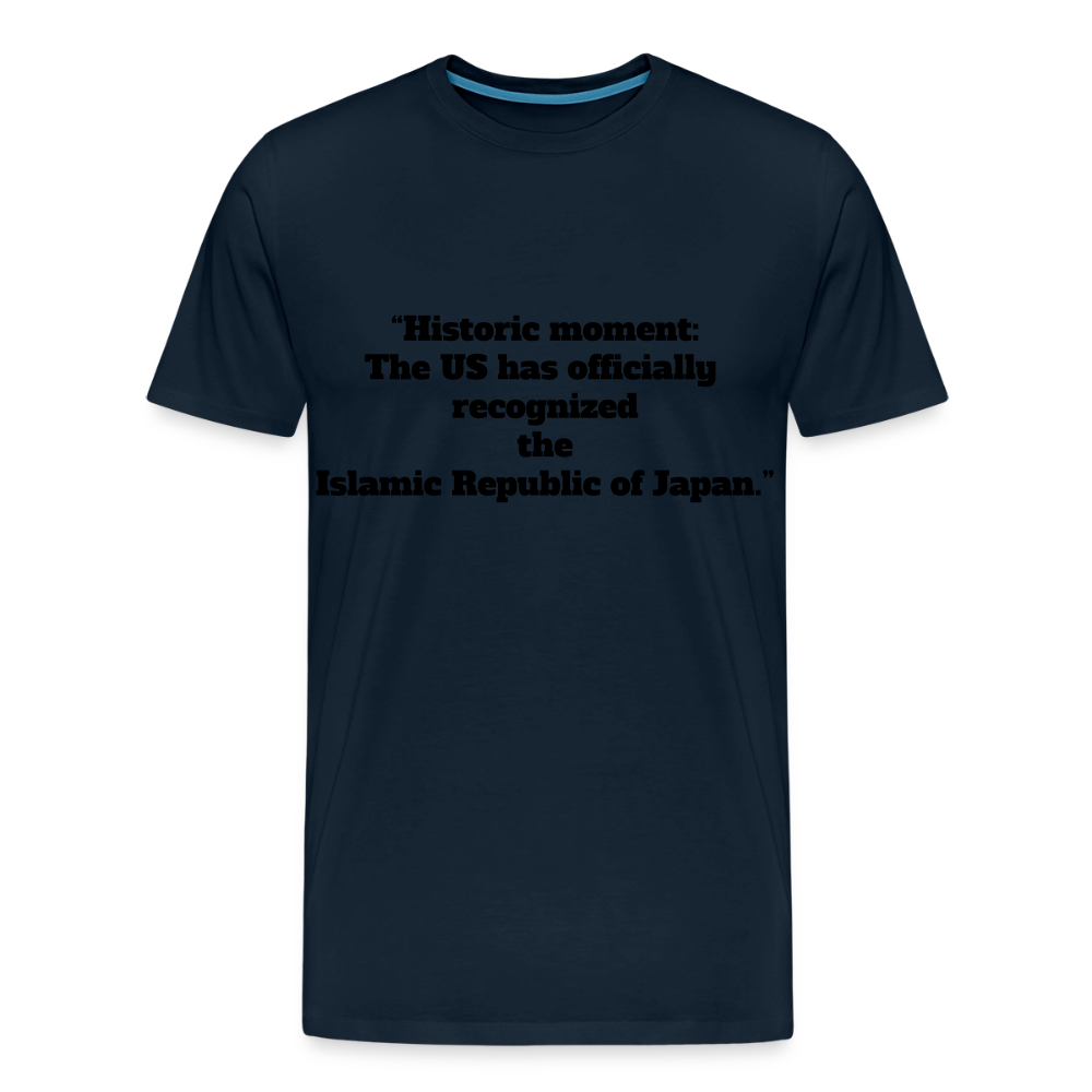 “Historic moment: - deep navy